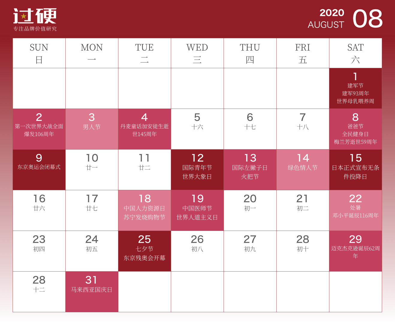 2020营销日历完整版出炉，全年300+借势热点，值得收藏