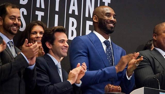 科比与投资团队在纽交所上