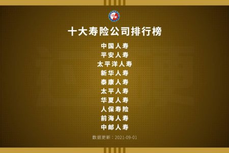 寿险公司哪家口碑最好？中国人寿保险公司十大排名一览