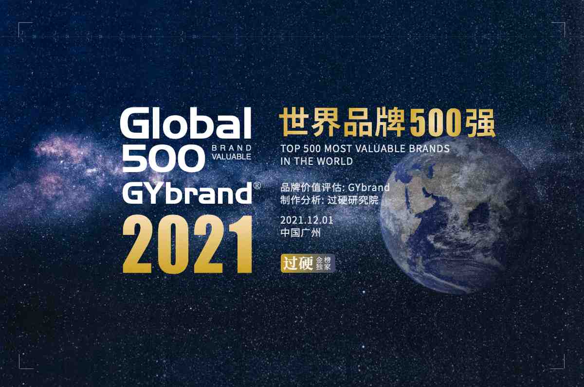 2021世界品牌500强排行榜(附完整名单)