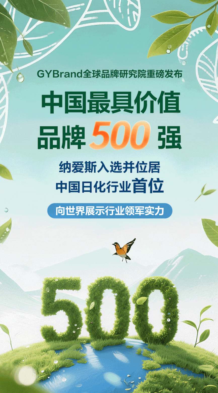 2025中国最具价值品牌500强发布！纳爱斯位居中国日化行业首位
